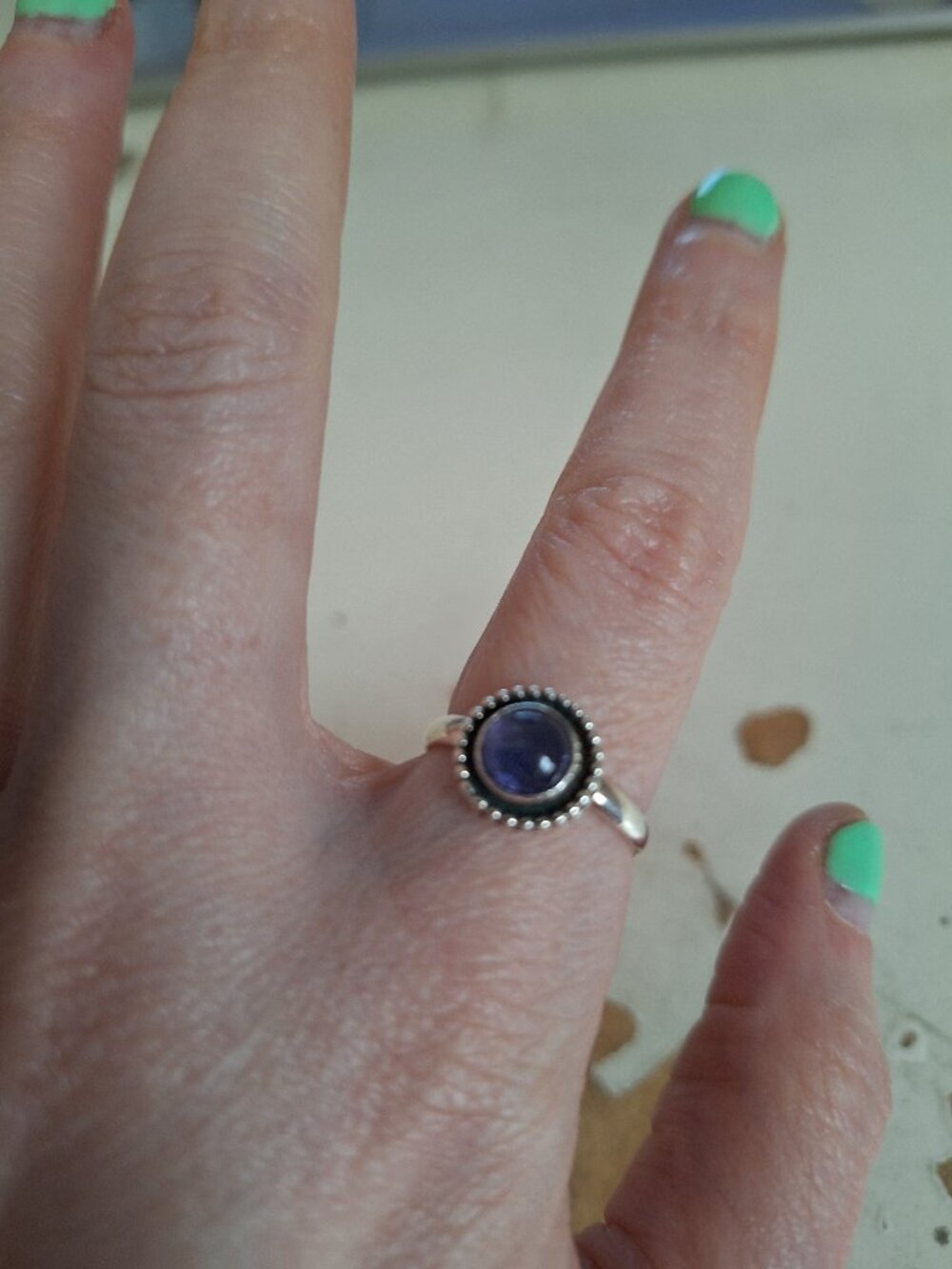 Sterling silver tanzanite ring by Brujatx